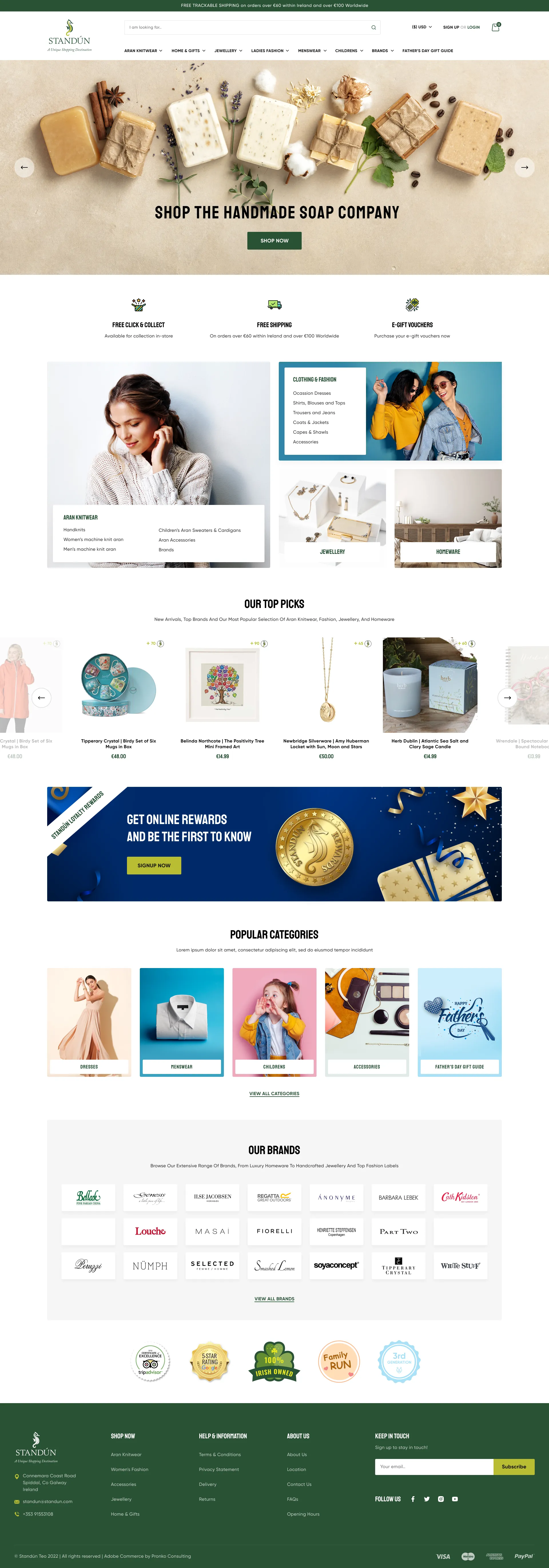 Standun full page design