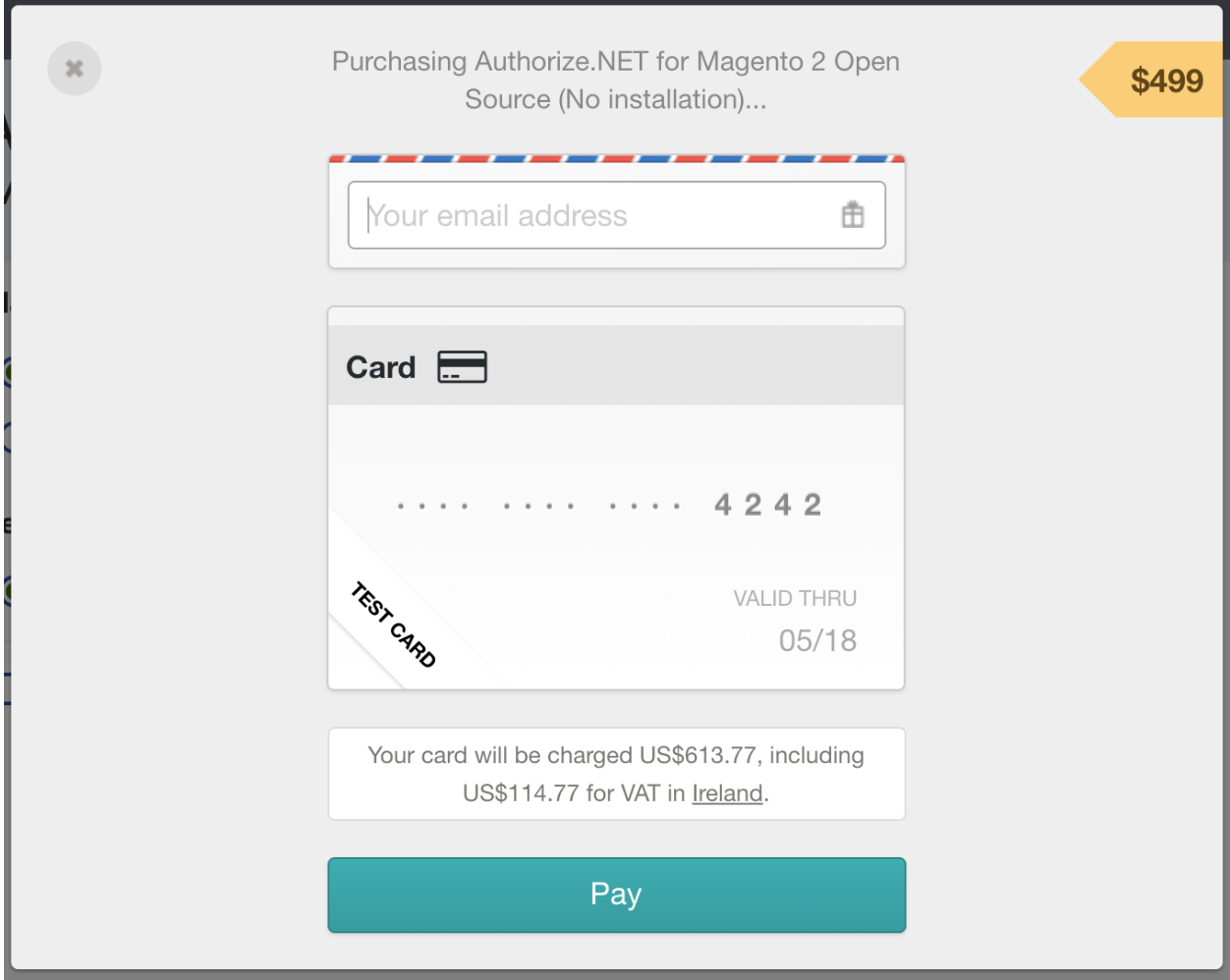 Purchasing Authorize.net extension for Magento 2