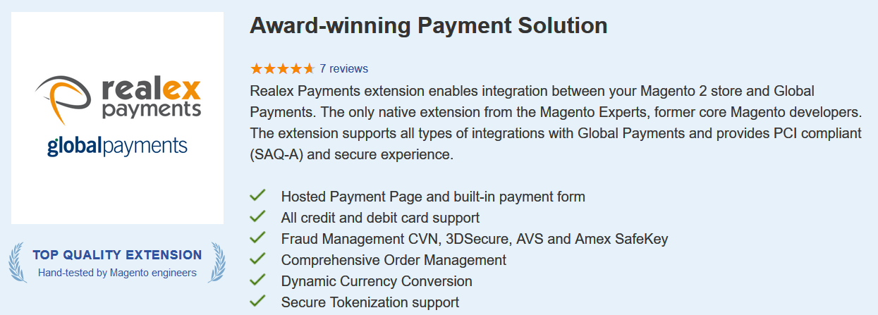 Award-winning payment silution