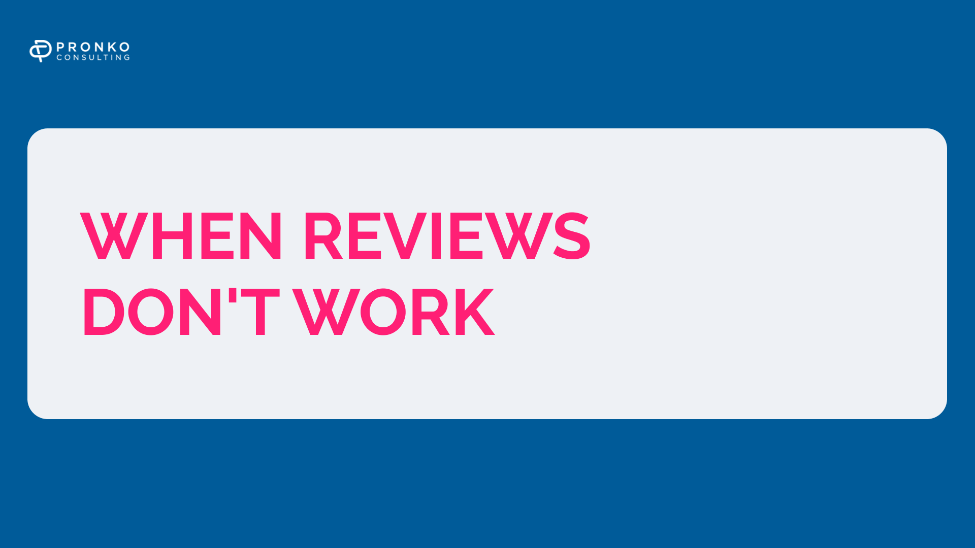 How reviews prevent you from selling and how to work with them